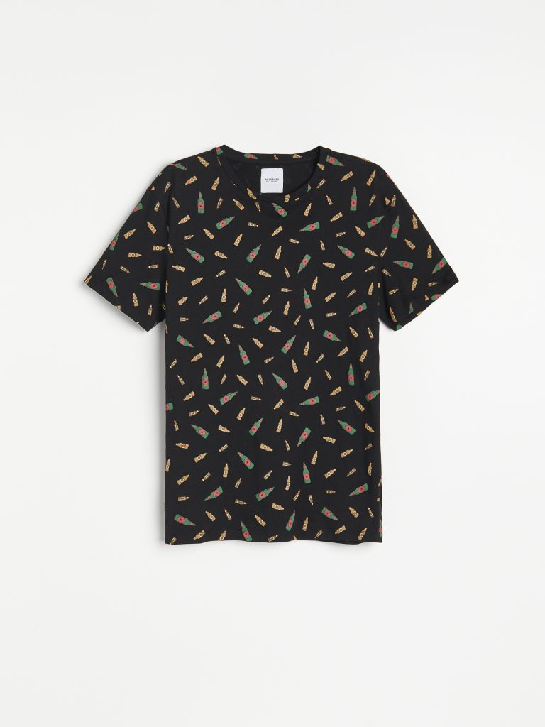 black t shirt men