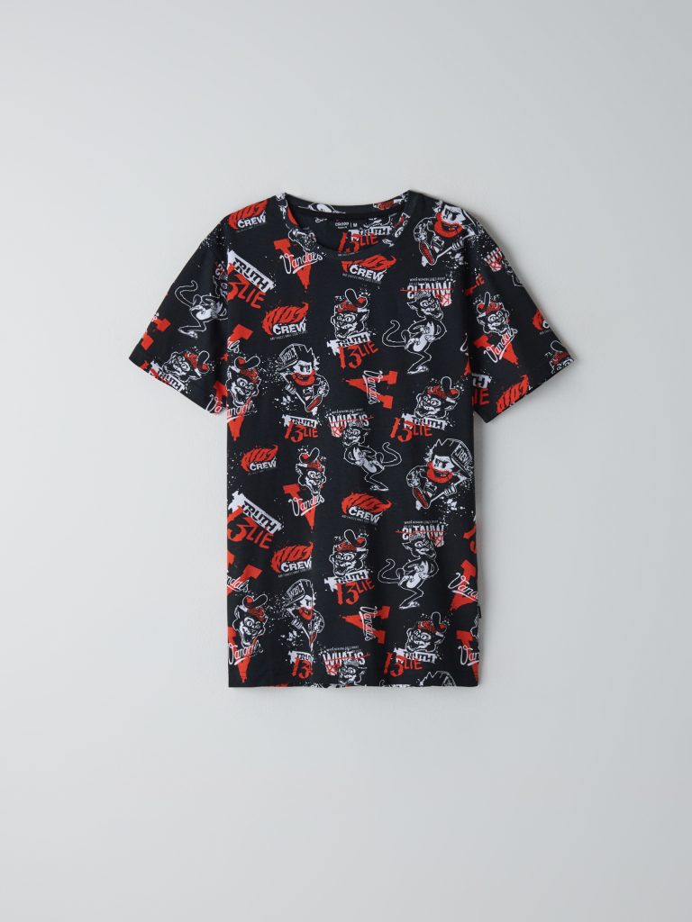 multi color t shirt