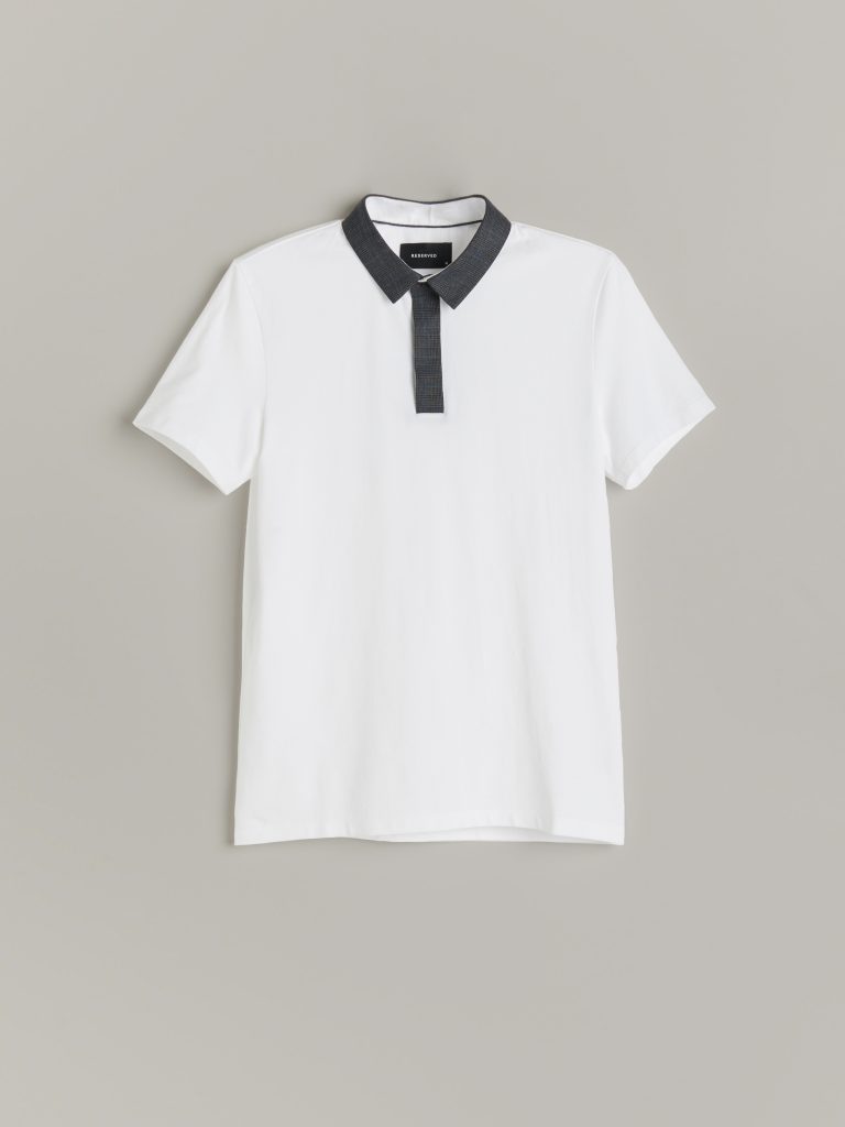 white polo t shirt